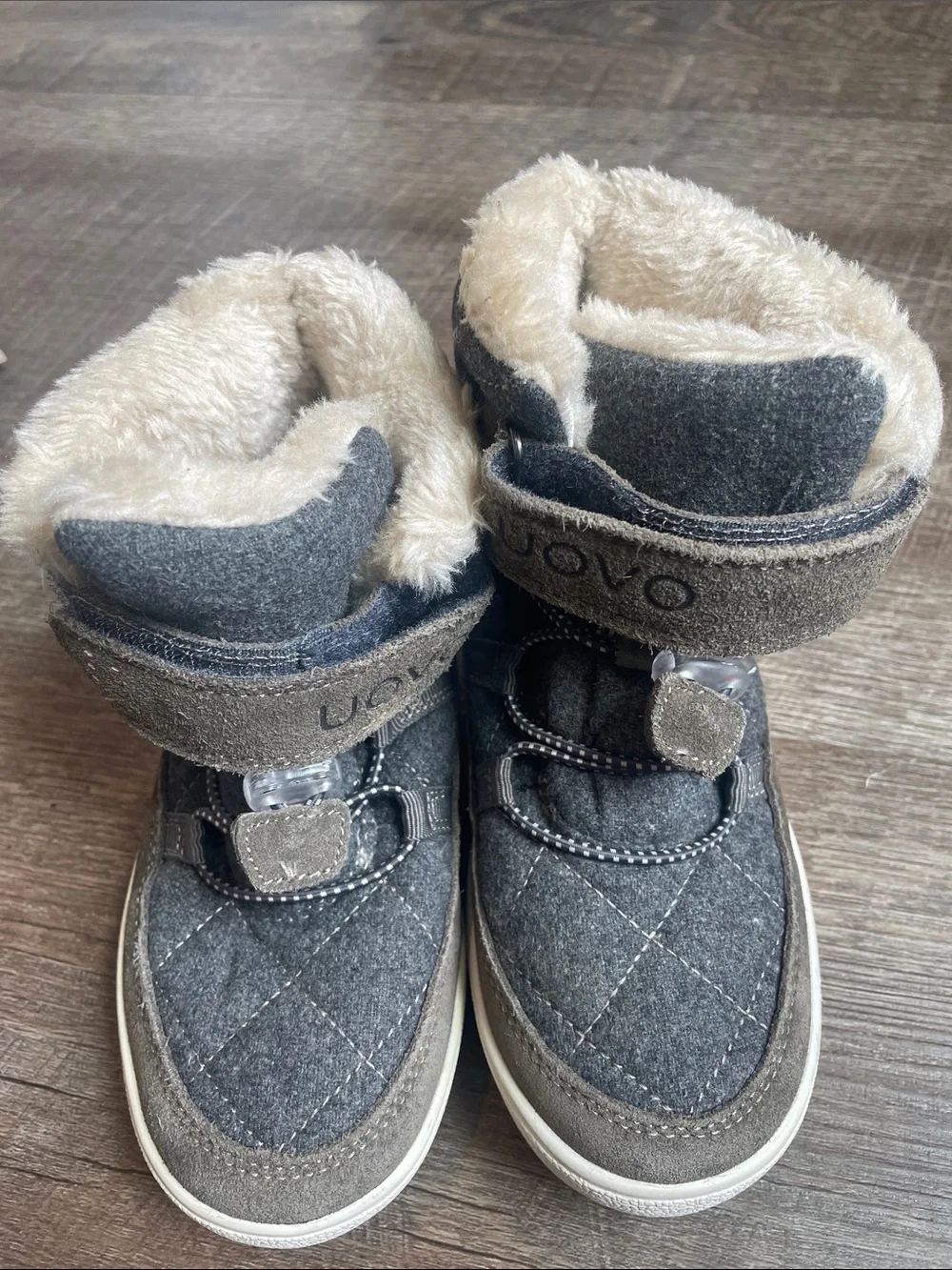 UOVO Snow Boots Winter Waterproof Slip Resistant Outdoor Shoes Boys Size 11.5